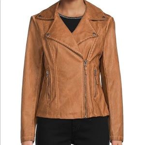 Max Studios faux leather jacket in Cognac/ Size L